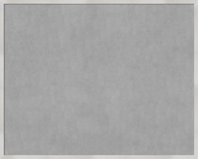 Amanti Art Silver Framed Magnetic Board 33x41 X-Large Vision Board by AmantiArt