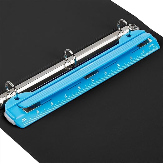 WorkLion Hole Puncher 3 Ring – Blue Portable Metal Hole Punch Single by WORKLION