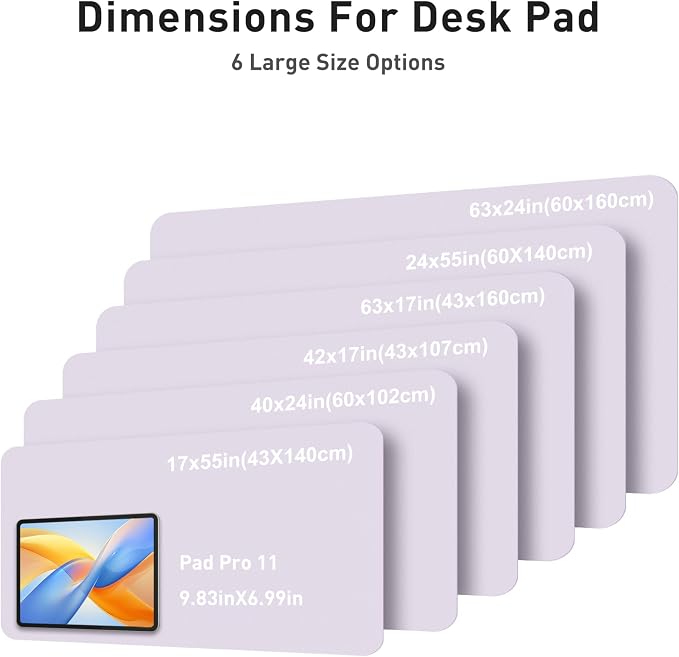 Aothia Faux Leather Desk Mat - Image 5