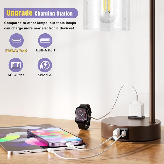 Innqoo Industrial Touch Table Lamps - Image 2