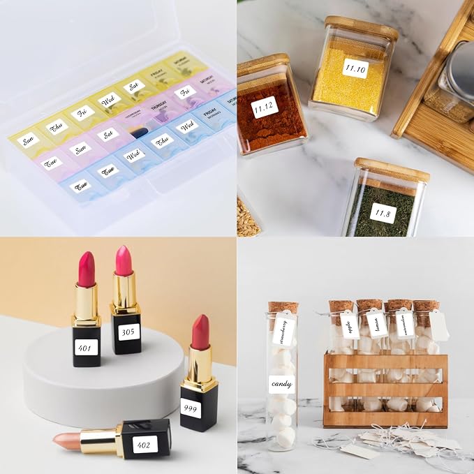 3040 Pcs Matte Small White Labels Stickers Blank Labels Removable Price Tags - Image 4