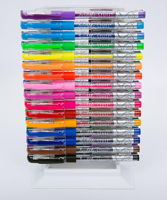 Cra-Z-Art Scribble Stuff 32ct Gel Pens Tower, 32 Bright Fun Colors, an - Image 2