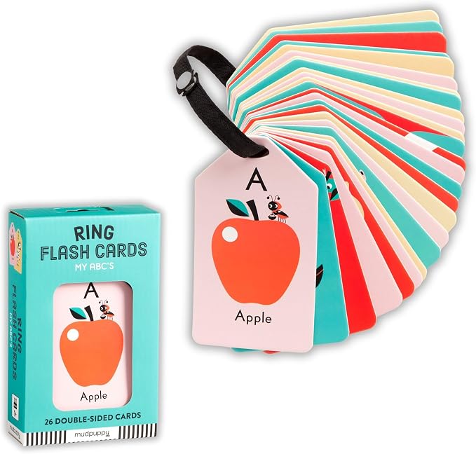 Mudpuppy My ABC's — Ring Flashcards 26 Durable Double Sided Alphabet Cards And by Mudpuppy