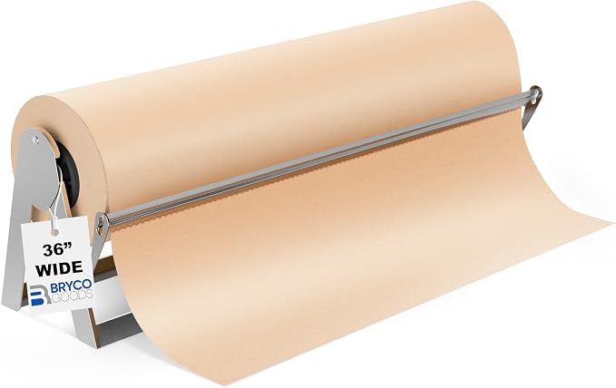 Bryco Goods - 36 Inches All Paper Roll Dispenser and Cutter Made of Heavy-Duty by BrycoGoods
