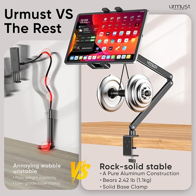 Urmust Portable Monitor Stand 15.6", iPad Stand - Image 6