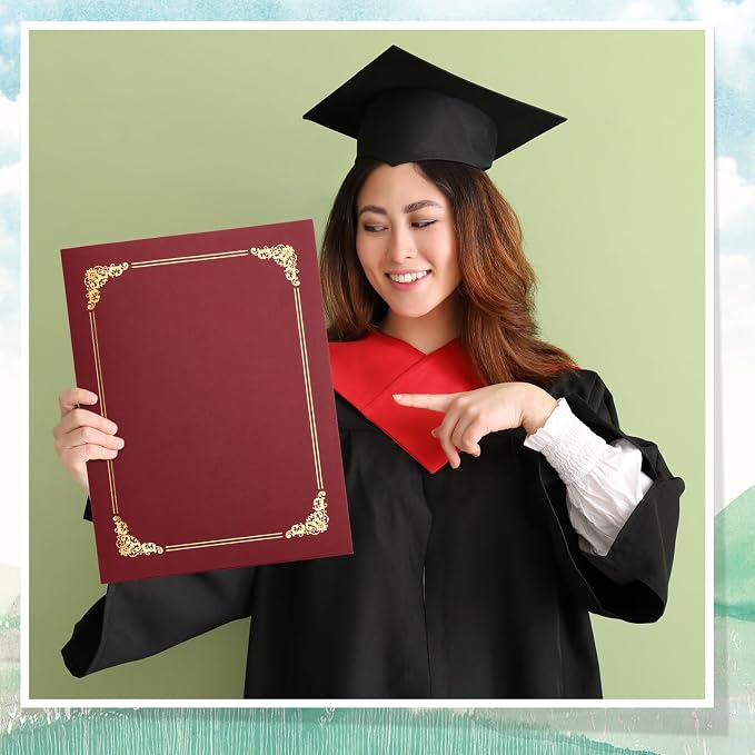 Fainne 200 Pcs 8.5 x 11 Certificate Holders Diploma Holders Document Covers - Image 7