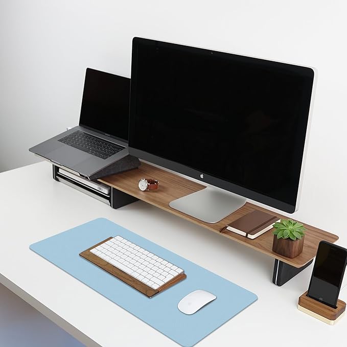 Leather Desk Pad Protector, Non-Slip Desk Pad, on-Slip PU Leather Large Mouse - Image 6