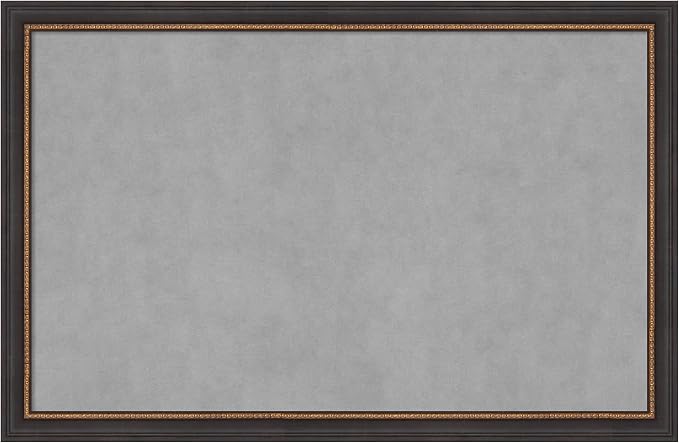 Amanti Art Black Framed Magnetic Board 23x35 Large Vision Board by AmantiArt