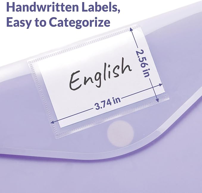SUNEE 6 Pack Plastic Envelopes, Folders - Image 4
