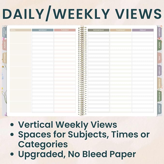 bloom daily planners New Undated Academic Year Teacher Planner & Calendar - Image 4