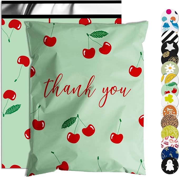 Thank You Poly Mailer 12x15.5 Inch 50 Pcs, Waterproof and Tear-Resistant by JOWLROEL