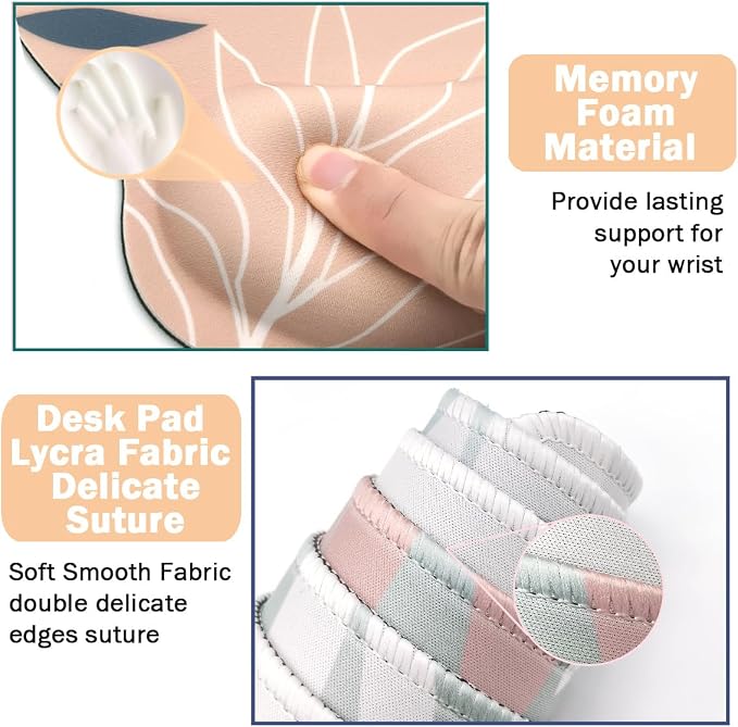 4-in-1 Gaming Mouse Pad Wrist Support Set，Desk Pad + Mouse Pad - Image 3