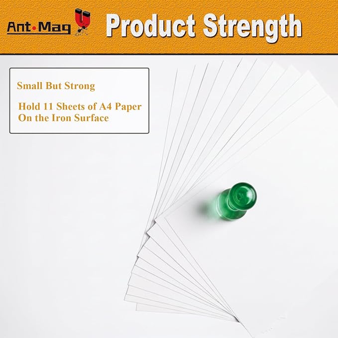 Ant Mag Magnetic Push Pins, 72 Pack Strong Whiteboard Magnets - Image 4