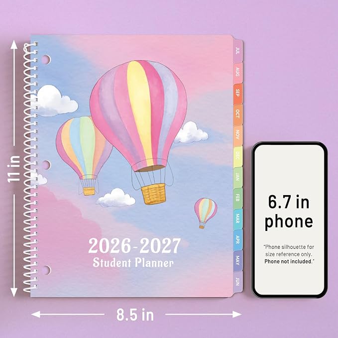 SUNEE Elementary Student Planner 2026-2027, Academic Year Jul. 2026 - Image 6