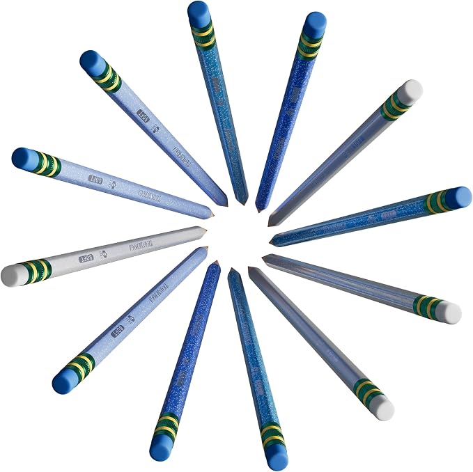 Ticonderoga Wood-Cased Pencils Pre-Sharpened, Arctic Blues - Image 7