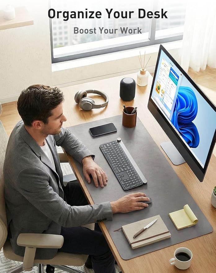 Aothia Faux Leather Desk Mat - Image 3