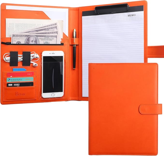 12.8 * 9.6 inch Portfolio Case Business Padfolio, Smart Phone is Usable in by BIYAMI