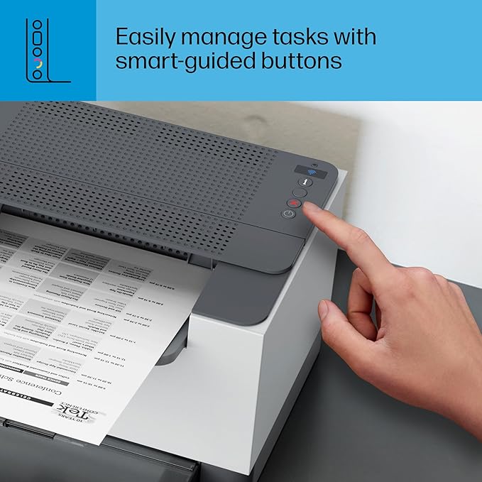 HP Laserjet M207dw Laser Wireless Printer, Black and White, Duplex, Best for Office-DeskLoop Office