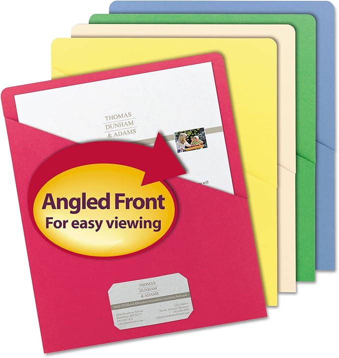 Smead Slash Jacket, Letter Size, 25 per Pack by SMEAD