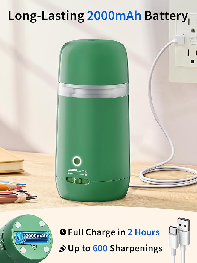 JARLINK Automatic Electric Pencil Sharpener - Image 6