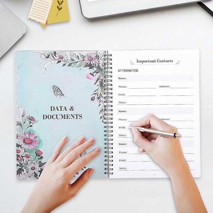 My Final Wishes, End of Life Planner Death Spiral Estate Planner Organizer - Image 4