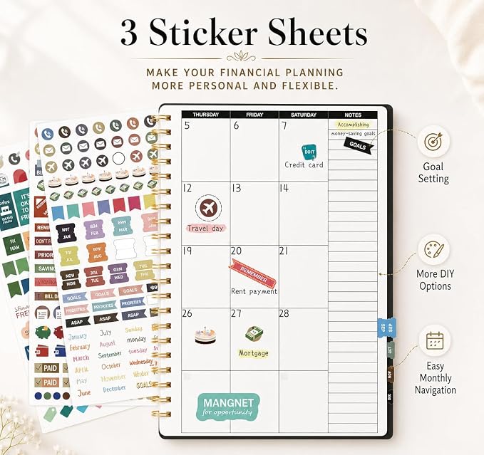 Budget Planner Account Book Monthly Expense Tracker, Saving & Debt Tracker - Image 9