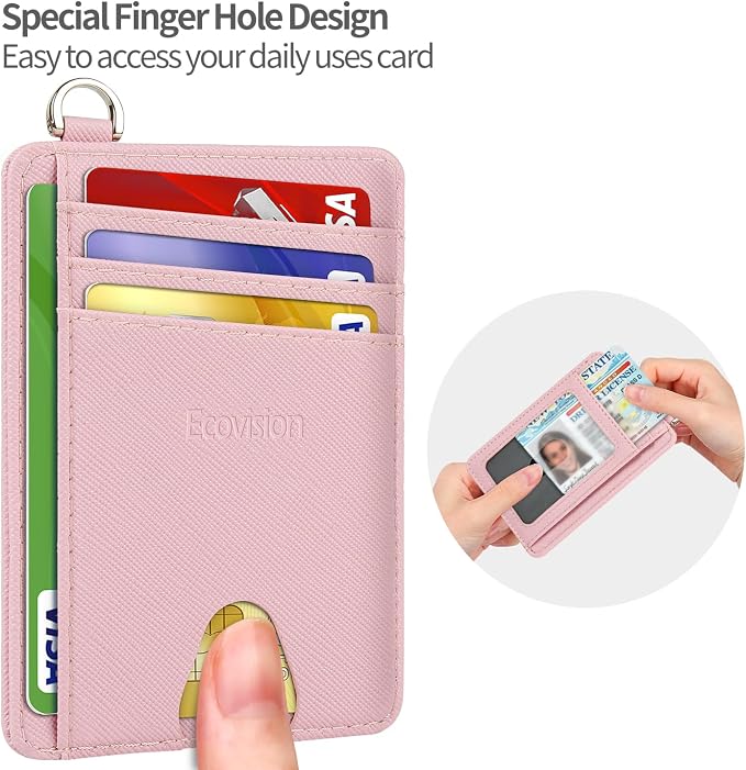 Slim Minimalist Front Pocket Wallet, RFID Blocking Credit Card Holder Wallet - Image 7