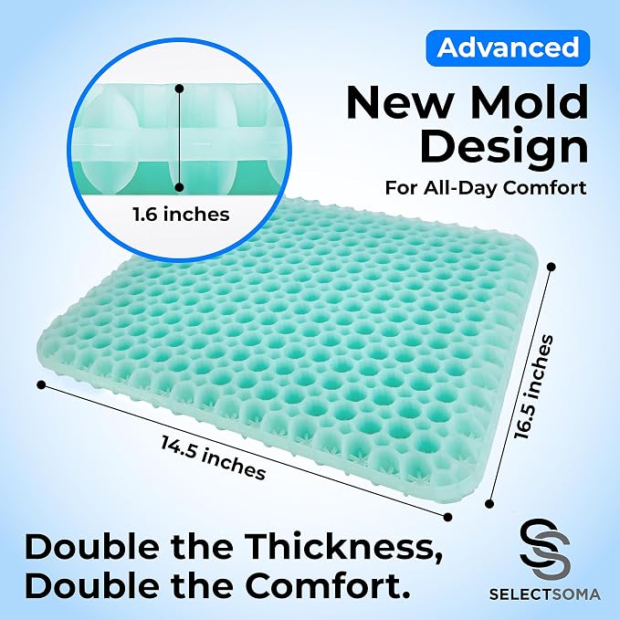 SelectSoma Mint Green Gel Seat Cushion - Image 3
