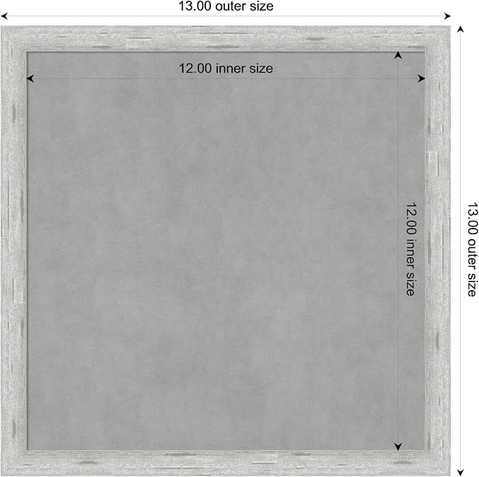 Amanti Art Silver Framed Magnetic Board 13x13 X-Small Vision Board - Image 4