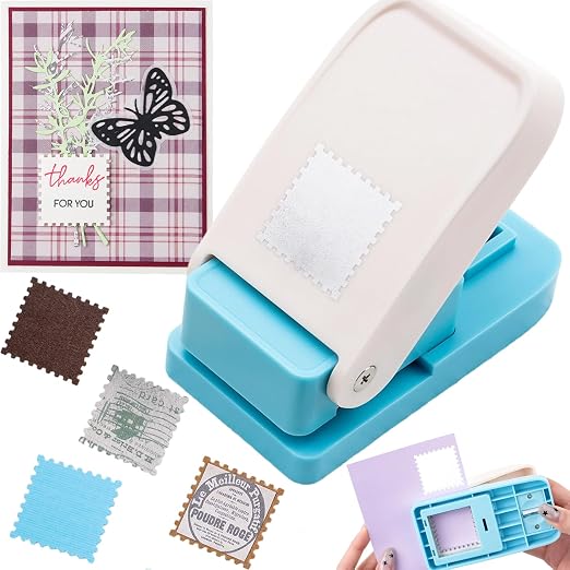 Stamp Puncher, Large Square 1.5 inch Postage Stamp Punch, Stamps Punches Square by CYFUNDESIGN