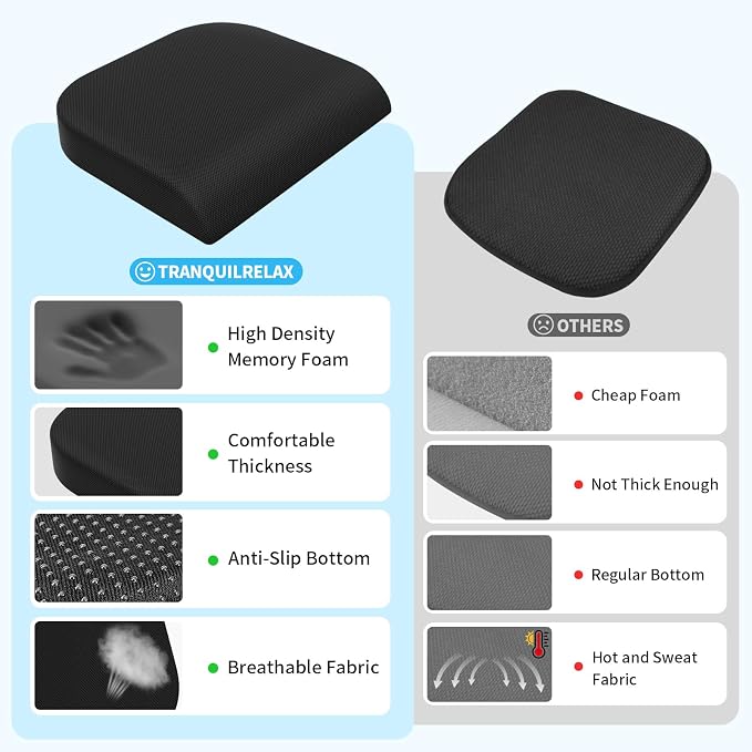 TranquilRelax XLarge Seat Cushion，Soft Foam Cushion - Image 5