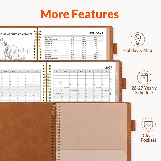 SUNEE 2026-2027 Weekly & Monthly Planner 9"x11.2" - Image 5
