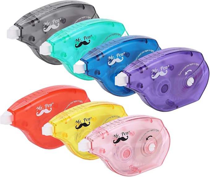 Mr. Pen- Correction Tapes, 7 Pack, 0.2" x 393", Office and School Supplies by MrPen