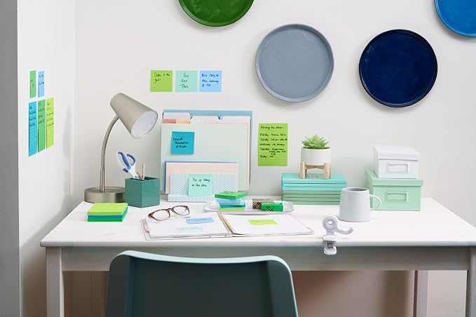 Post-it 100% Recycled Paper Super Sticky Notes, 3 in. x 3 in., 5 Pads, 70 - Image 10