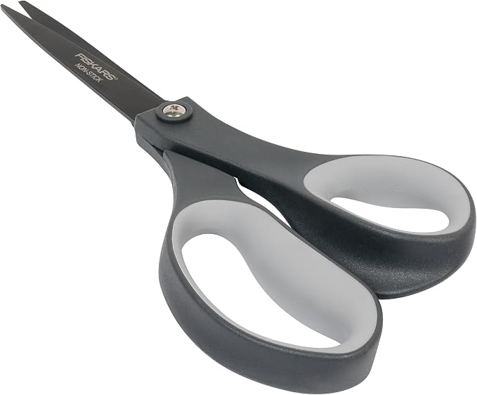 Fiskars 8" Non-Stick Comfort Grip Titanium All Purpose Scissors, Stainless - Image 8