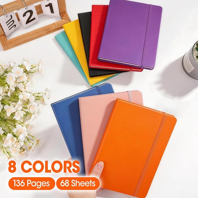 16 Pack Lined Journal Notebook for Work, 136 Pages, Medium 5.5" x 8.3" - Image 7