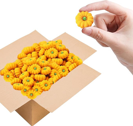Pumpkin Erasers Bulk Party Favors Mini Pumpkin Erasers for Children Students Back to School Gifts Classroom Counting Math Manipulative Counters Teacher Rewarding Gift 50pcs-DeskLoop Office