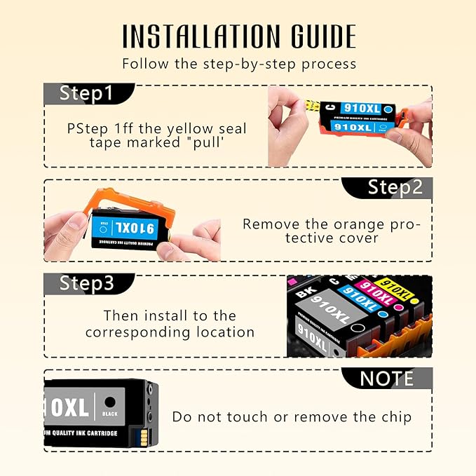 910 910XL 8020 Black Ink Cartridges for Printers Replacement for HP 910XL 910 XL Black Ink Cartridge for HP910 HP910XL for HP Ink 910 for OfficeJet Pro 8025 8035 8010 8015 8018 8020 8022 8028 8030-DeskLoop Office