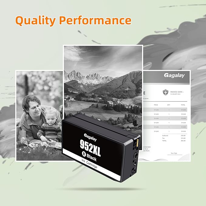 952XL Ink Cartridges Combo Pack (4-Pack) | Works with OfficeJet 8702 8710 Pro 7740, 8210, 8700 Series Replacement for HP 952XL Ink Cartridges Combo Pack HP952 952 XL Black Cyan Magenta Yellow| N9K28AN-DeskLoop Office
