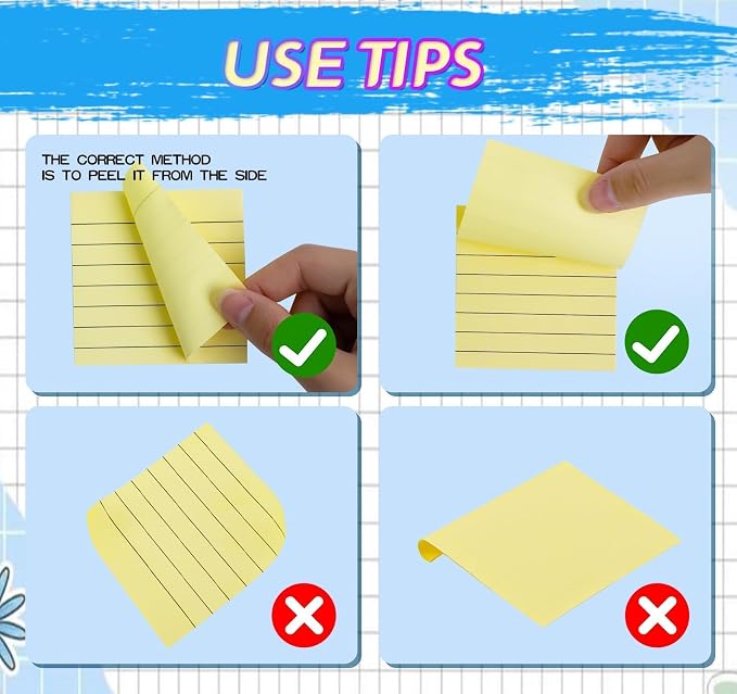 10 Pack Yellow Sticky Notes 3x3 in - Image 6