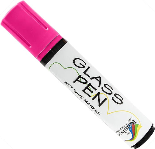 Glass Pen Window Marker: Liquid Chalk Pens for Glass, Whiteboard Markers with Washable Paint - Graduation, Car Windows, Mirror Pen, Storefront, Wedding, Parade, Party & Holiday (Pink, Jumbo Tip)-DeskLoop Office