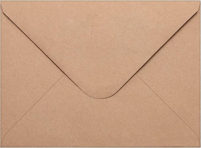 50 Packs of A7 Envelopes for Invitation, Kraft 5x7 Envelopes - Image 2