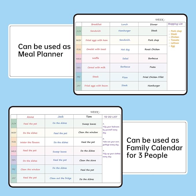 Magnetic Dry Erase Weekly Planner Whiteboard Monthly Calendar - Image 5