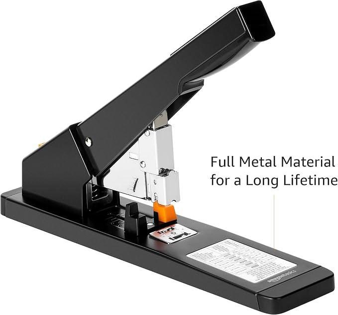 Amazon Basics Heavy Duty Industrial Stapler, 210 Sheets Capacity, Long Arm - Image 7