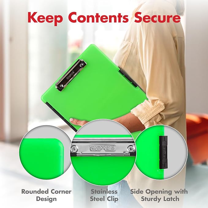 Dexas Slimcase 2 Plastic Clipboard - Image 5