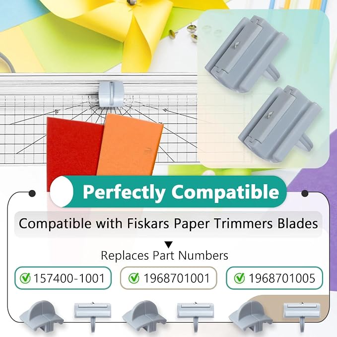 6 Pcs 157400-1001 Paper Trimmers Blades Compatible - Image 2