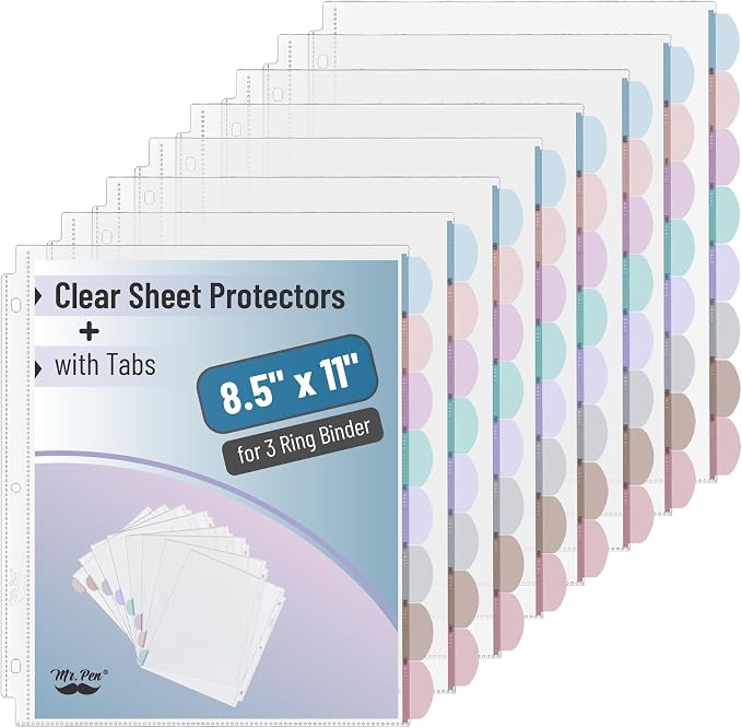 Mr. Pen- Clear Sheet Protectors by MrPen