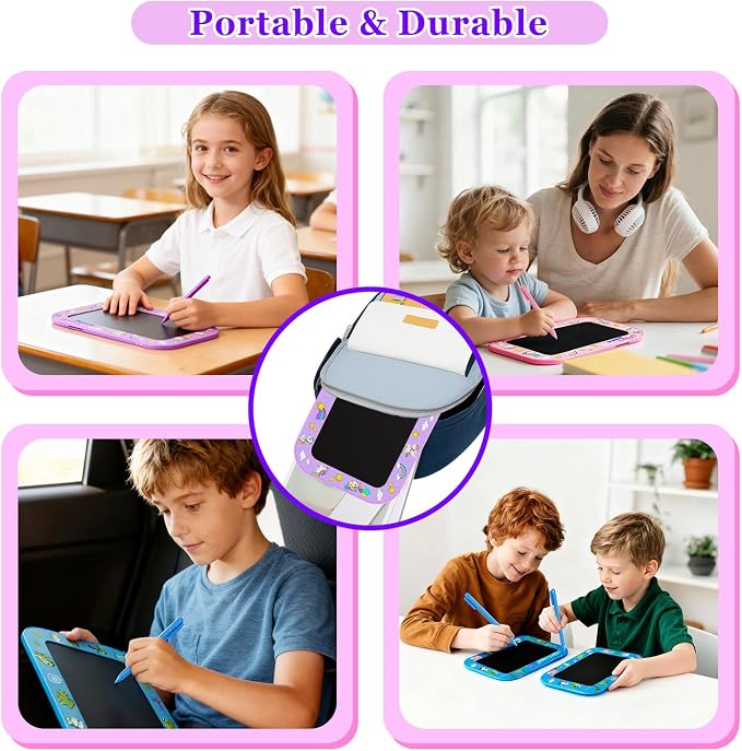 LCD Writing Tablet for Kids, 12Inch Colorful Reusable Erasable Electronic - Image 5