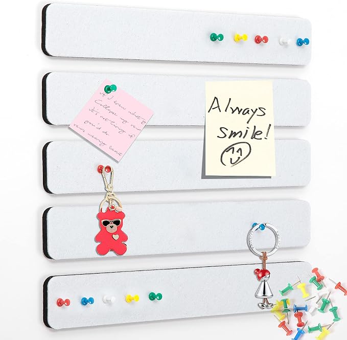 5 Pack Felt Pin Board Bar Strips Bulletin Board by SayHellotoGoodLife