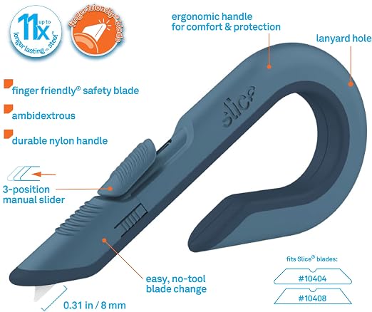 Slice Box Cutter, Heavy Duty Utility Knife, Safe Ceramic Blade Lasting 11x - Image 2
